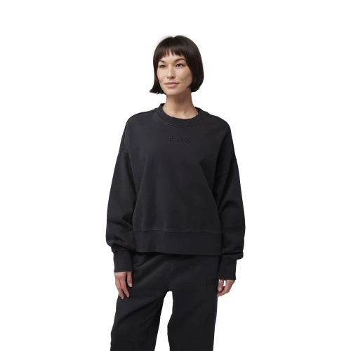 Fox Womens Wordmark Oversized Crew Pullover